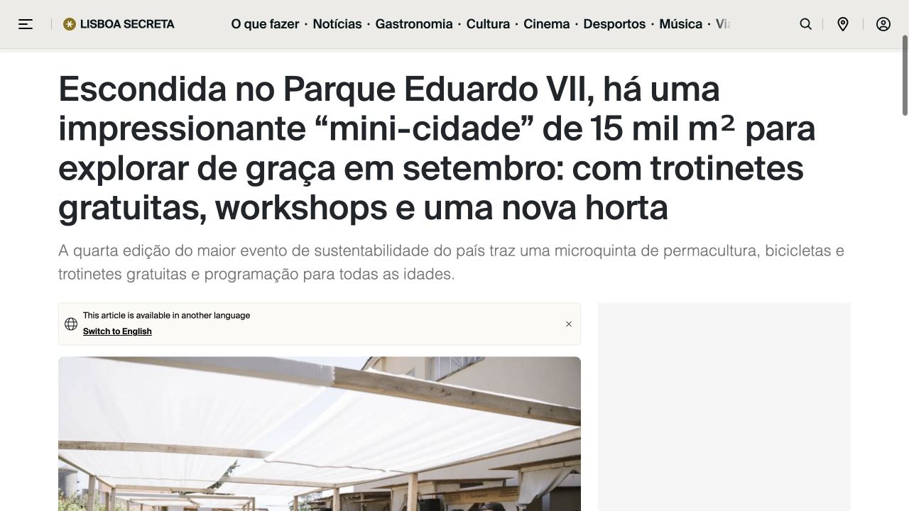 Captura de Lisboa Secreta