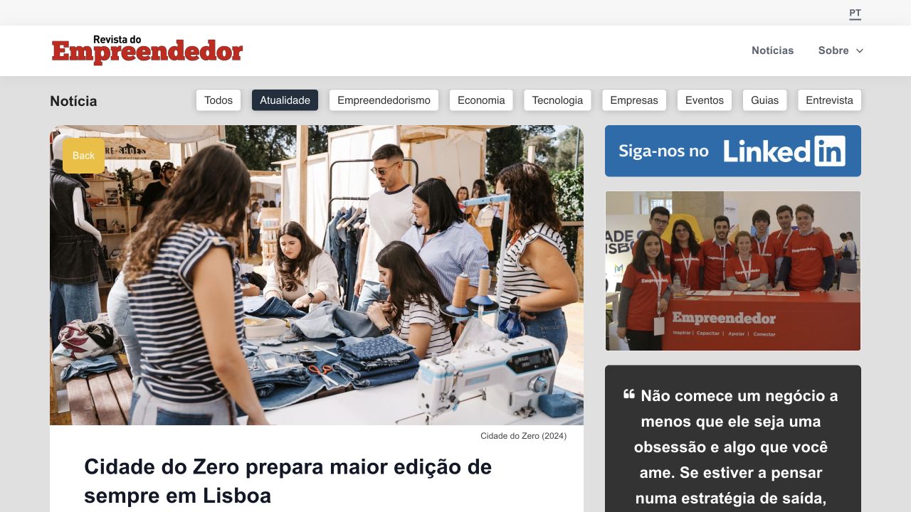 Captura de Empreendedor.com